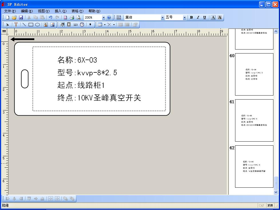 电缆吊牌打印机SP650