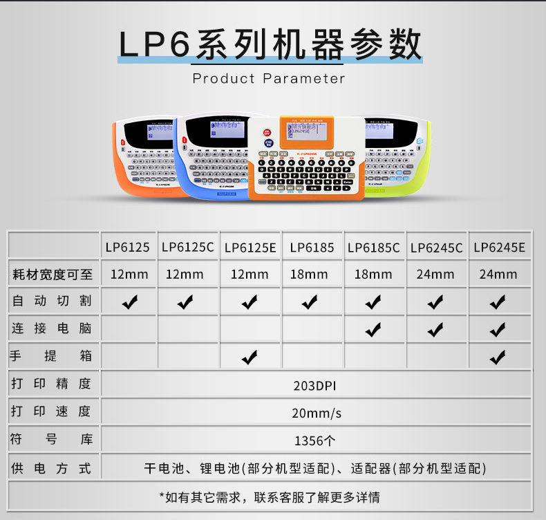 硕方LP6185C便携式连续切割标签机