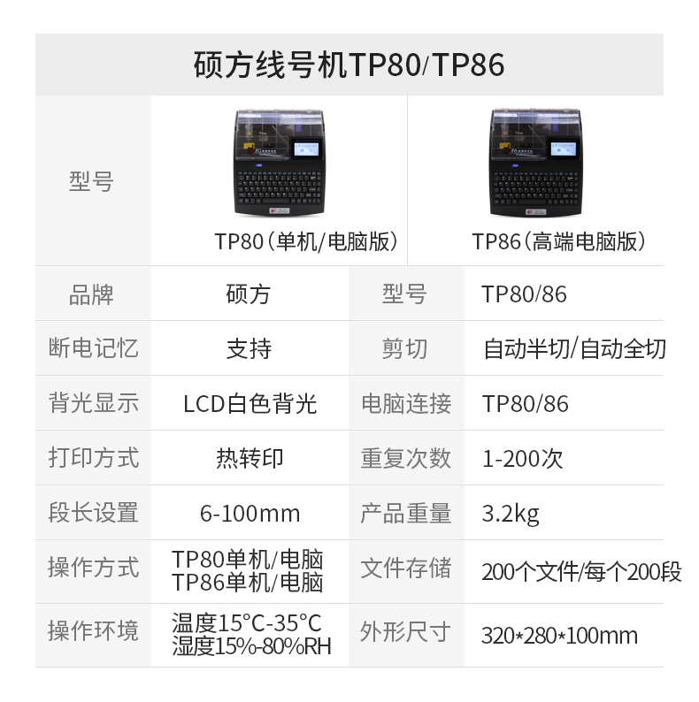 硕方线号机TP80/86